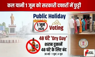 Kawardha Election Holiday and Dry Day